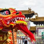 ببینید | رژه سنتی اژدها چینی در رودخانه یولونگ