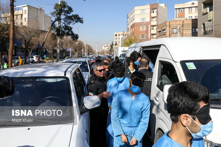 بازسازی صحنه جرم عاملان حمله به دو مرکز درمانی در جنوب تهران