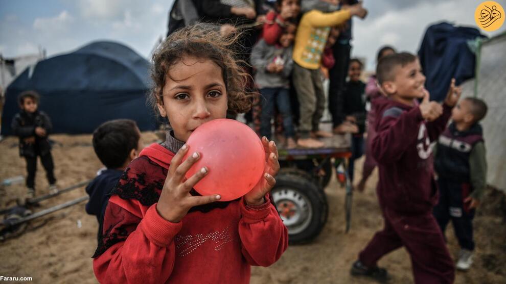 (تصاویر) باران و سرمای هوا در کمپ آوارگان فلسطینی