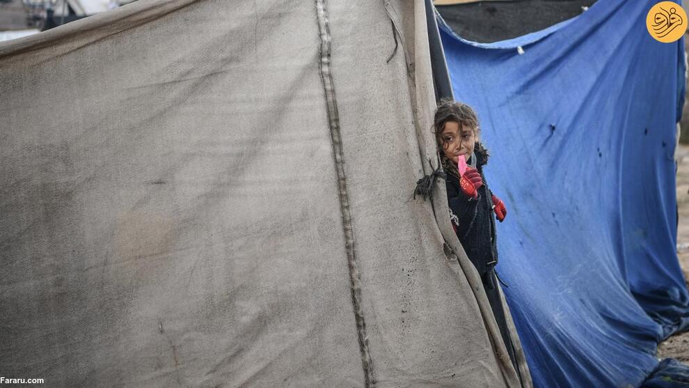 (تصاویر) باران و سرمای هوا در کمپ آوارگان فلسطینی