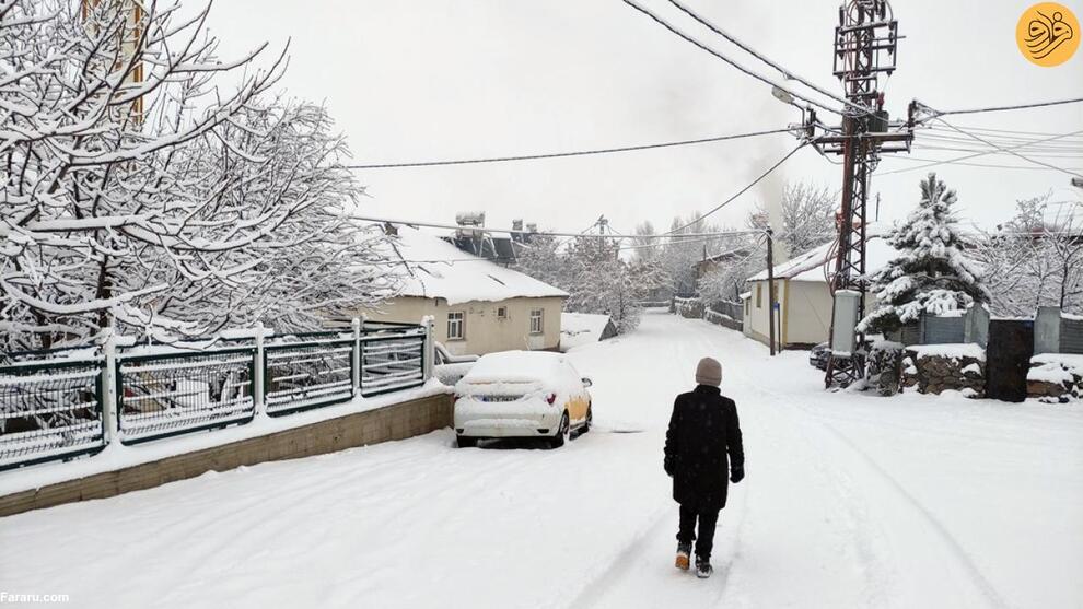 (تصاویر) بارش سنگین برف و تعطیلی مدارس در ترکیه