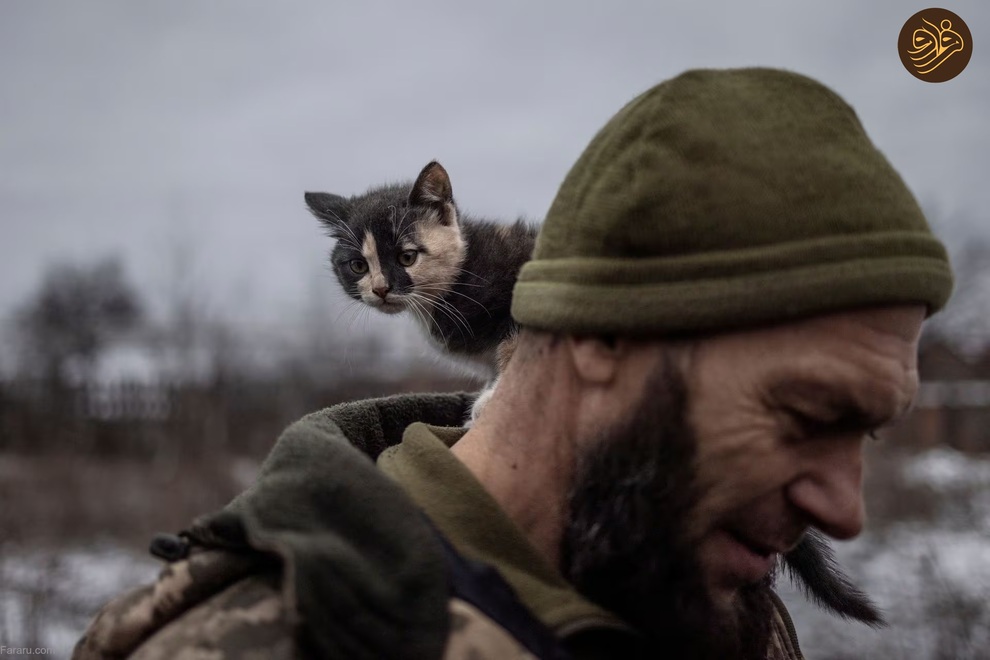 (تصاویر) برف و سرما در خط مقدم جنگ اوکراین