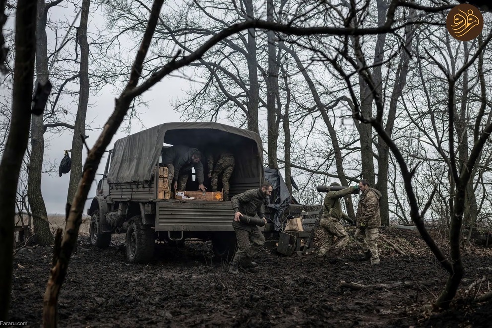 (تصاویر) برف و سرما در خط مقدم جنگ اوکراین