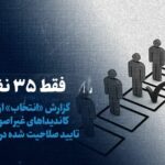 تماشا کنید: فقط ۳۵ نفر! / گزارش «انتخاب» از تعداد کاندیداهای غیراصولگرای تاییدصلاحیت شده در کل کشور / آیا اعتراض کاندیداها، تعداد نامزدهای تایید شده‌ی غیراصولگرا را افزایش می‌دهد؟