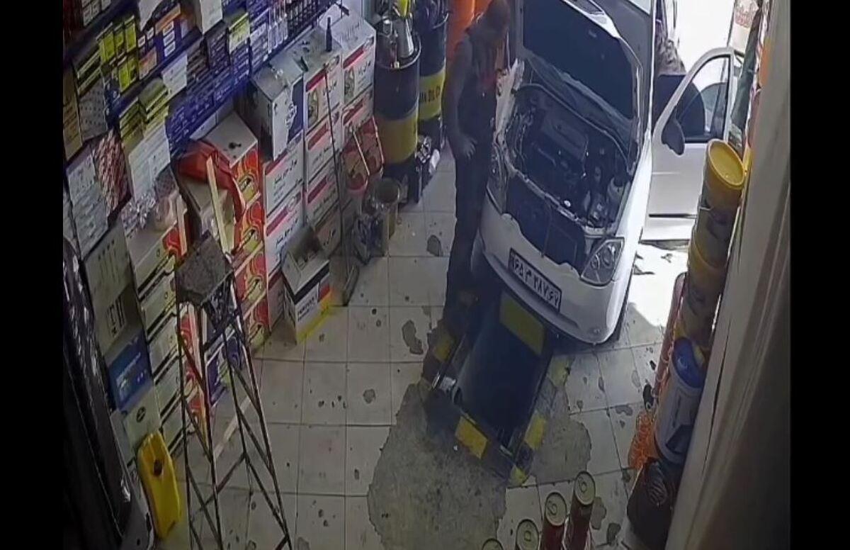 حادثه عجیب در تعویض روغنی برای یک زن (فیلم)