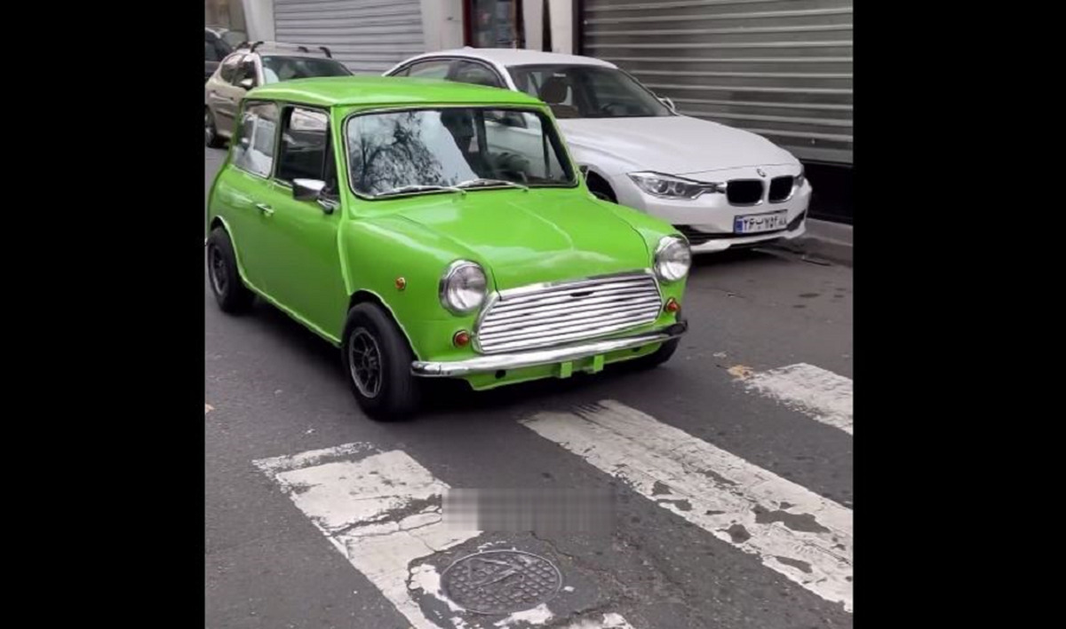 خودروی جذاب مستربین در خیابان‌های تهران (فیلم)