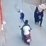 موتورسوار دانش‌آموز را زیر گرفت و فرار کرد (فیلم)