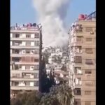 حمله اسرائیل به شهر دمشق (سوریه) – امروز (فیلم)