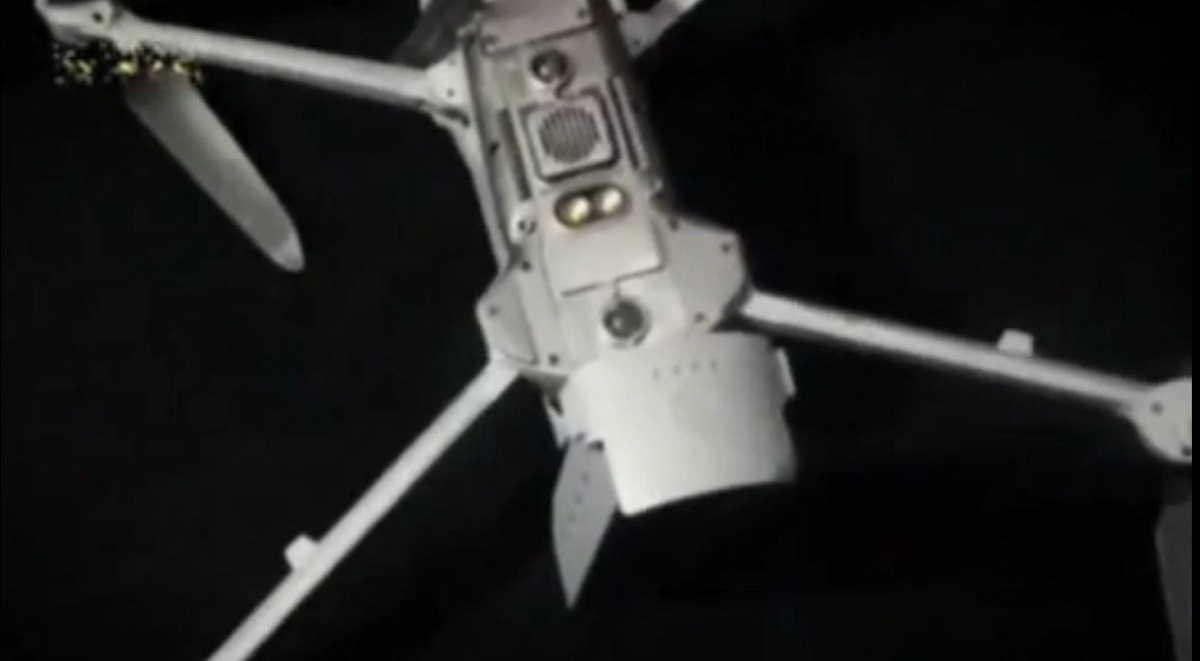 کوادکوپتر جاسوسی اسراییل که توسط مقاومت شکار شد (فیلم)