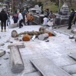 (تصاویر) وقوع زلزله قدرتمند در مرکز ژاپن و صدور هشدار سونامی