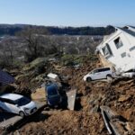 (تصاویر) زلزله قوی در ژاپن که خانه‌ها را در هم کوبید