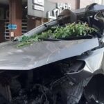 ببینید | نتیجه فاجعه‌بار تصادف سراتو با یک خودرو کلاسیک آمریکایی