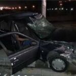 ببینید | تصاویر دوربین‌های مدار بسته از لحظه تصادف شدید در بلوار کشاورز تهران