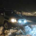 ببینید | سرسره بازی خودروها در برف!