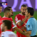 ببینید | اخراج بازیکن لبنان به دلیل ارتکاب به این خطای خشن