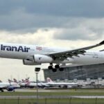 ببینید | لحظه فرود پرواز ایران ایر در طوفان دیروز فرودگاه لندن