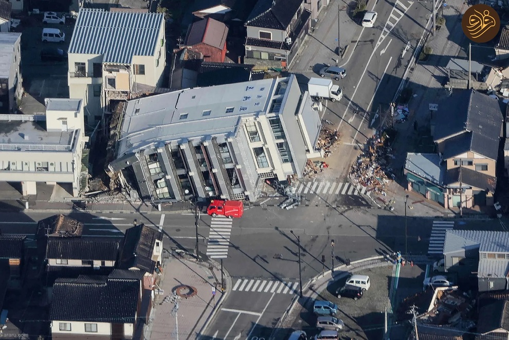 (تصاویر) زلزله قوی در ژاپن که خانه‌ها را در هم کوبید