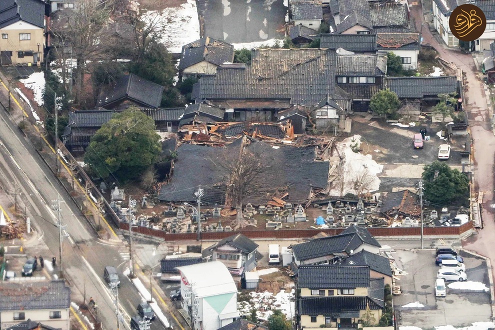 (تصاویر) زلزله قوی در ژاپن که خانه‌ها را در هم کوبید