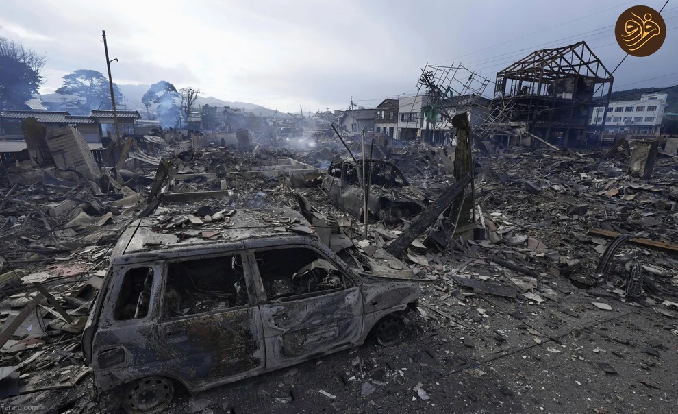 (تصاویر) زلزله قوی در ژاپن که خانه‌ها را در هم کوبید