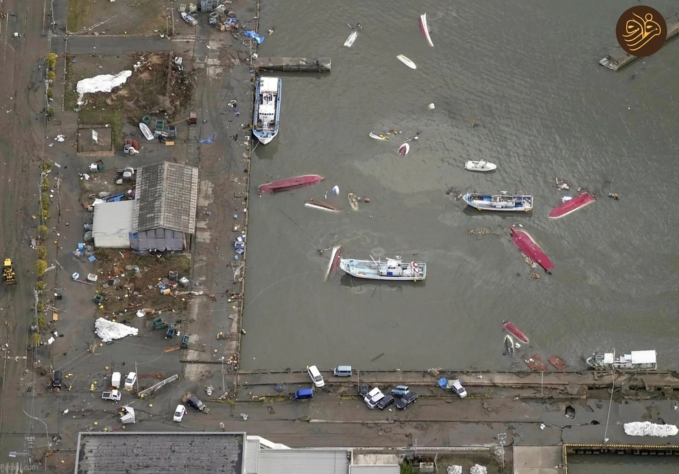(تصاویر) زلزله قوی در ژاپن که خانه‌ها را در هم کوبید