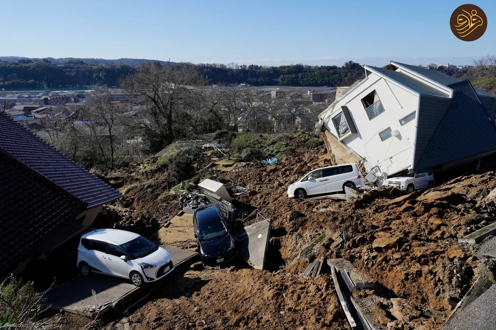 (تصاویر) زلزله قوی در ژاپن که خانه‌ها را در هم کوبید