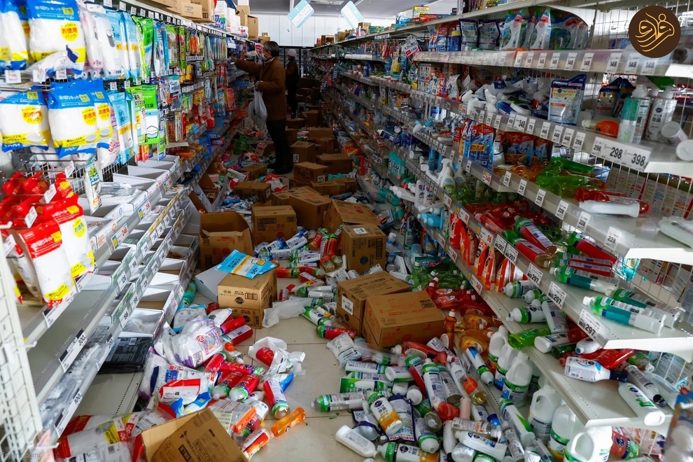 (تصاویر) زلزله قوی در ژاپن که خانه‌ها را در هم کوبید