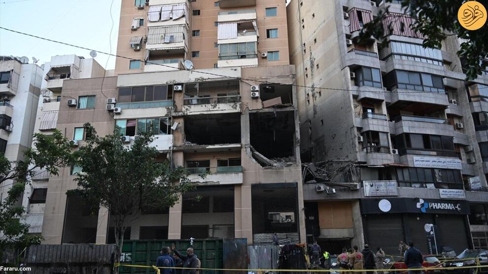 (تصاویر) محل شهادت صالح العاروری