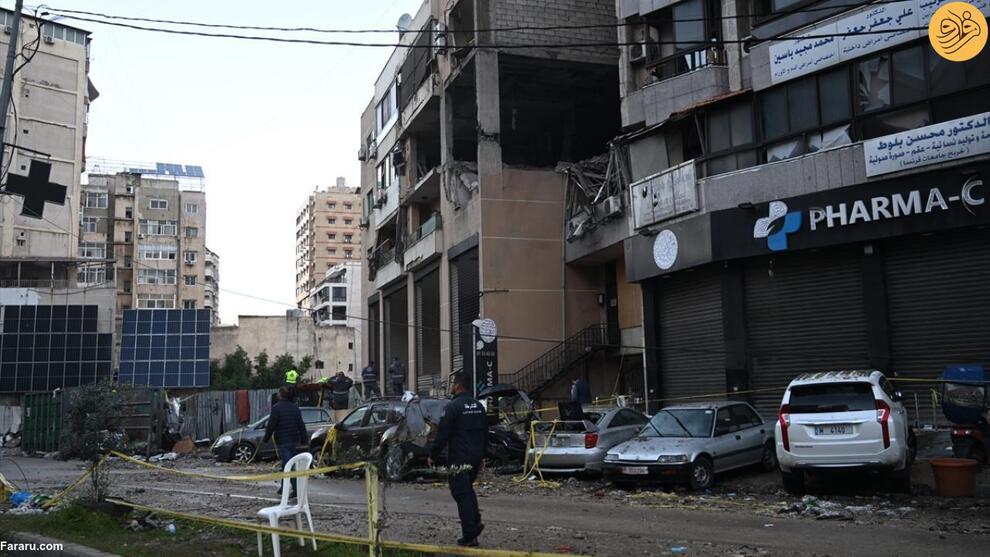 (تصاویر) محل شهادت صالح العاروری