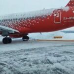 ببینید/ انحراف هواپیمای مسافربری روسیه از باند فرودگاه