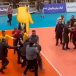 ببینید / درگیری و کتک کاری در لیگ برتر والیبال ایران