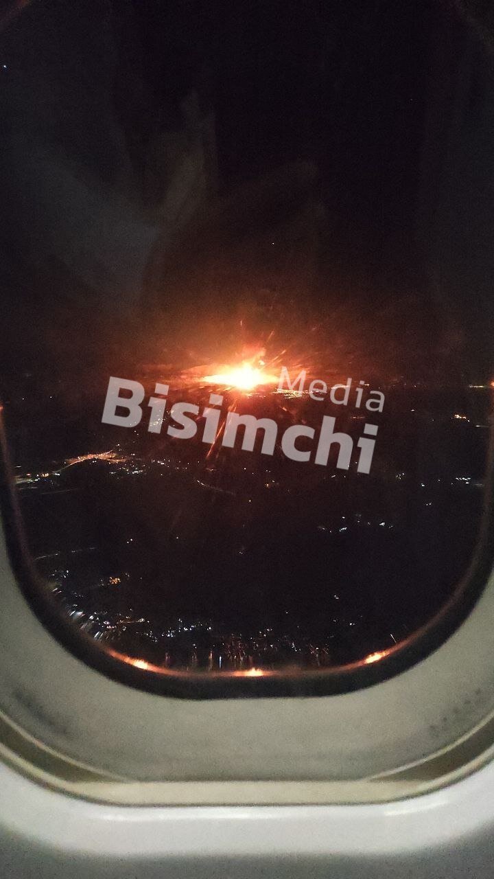 عکس | شدت انفجار خط لوله گاز از فراز آسمان از داخل هواپیما عکس | شدت انفجار خط لوله گاز از فراز آسمان از داخل هواپیما