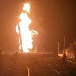 ببینید | اولین تصاویر از وقوع انفجار در یک مقر نظامی در استان بابل عراق