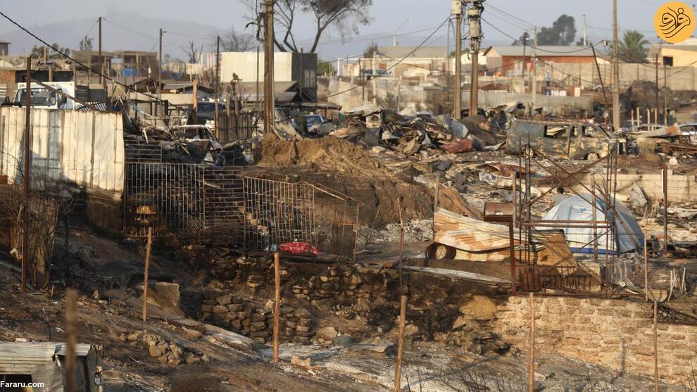 (تصاویر) آتش‌سوزی‌های مرگبار در شیلی