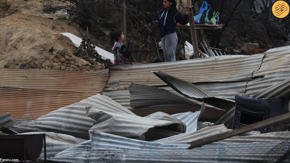 (تصاویر) آتش‌سوزی‌های مرگبار در شیلی