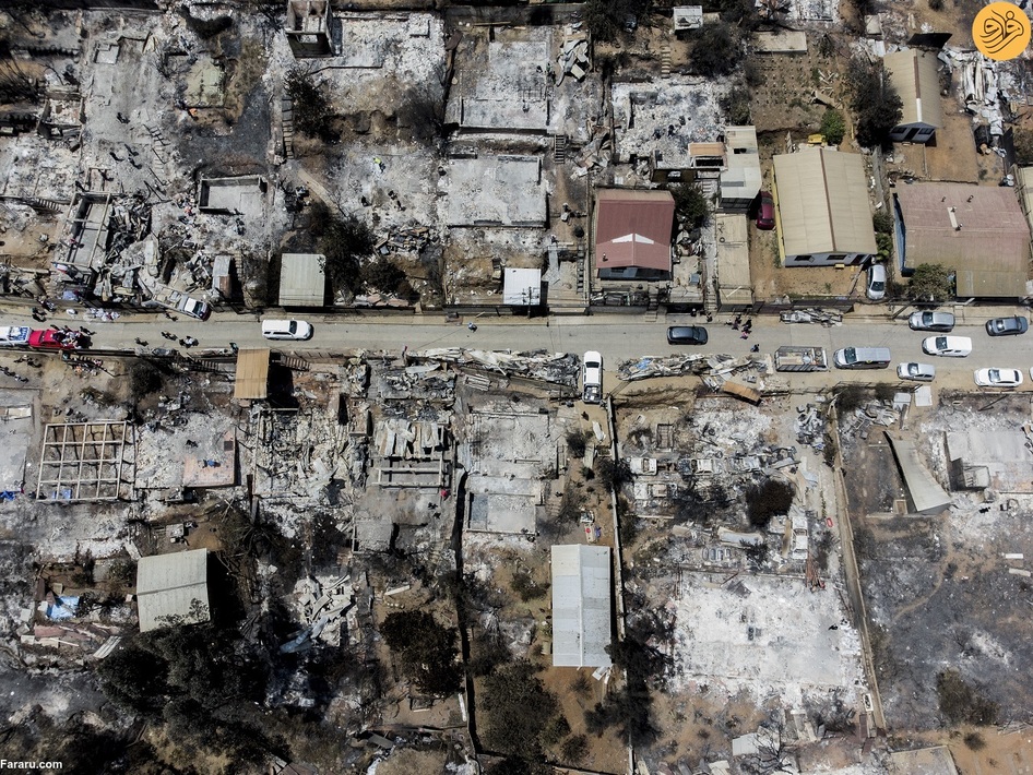 (تصاویر) آتش‌سوزی‌های مرگبار در شیلی