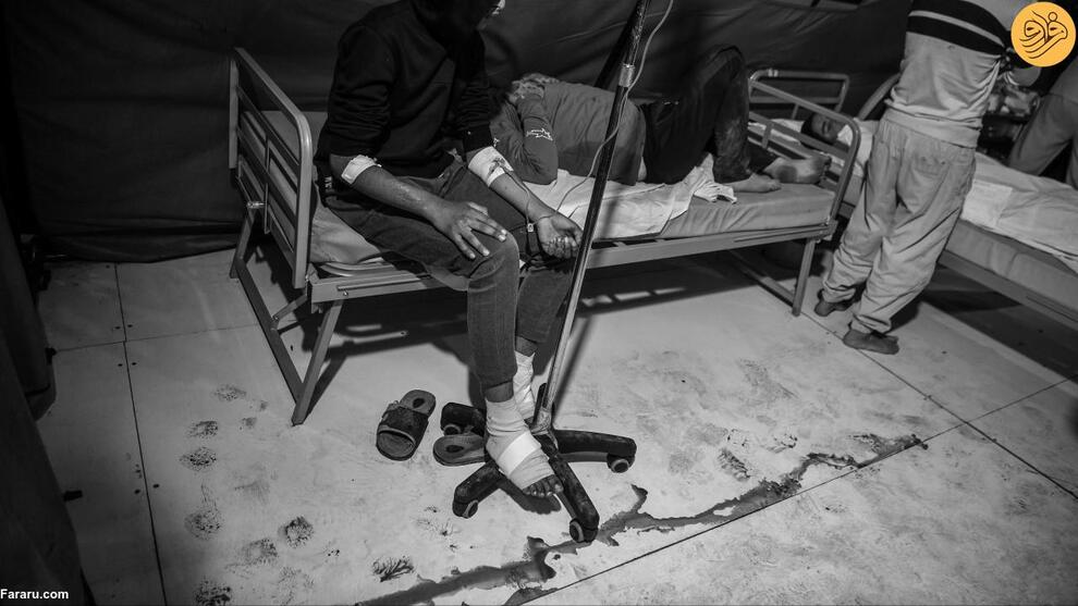 (تصاویر) حمله مرگبار اسرائیل به منطقه امن؛ ۱۰۰ نفر کشته شدند