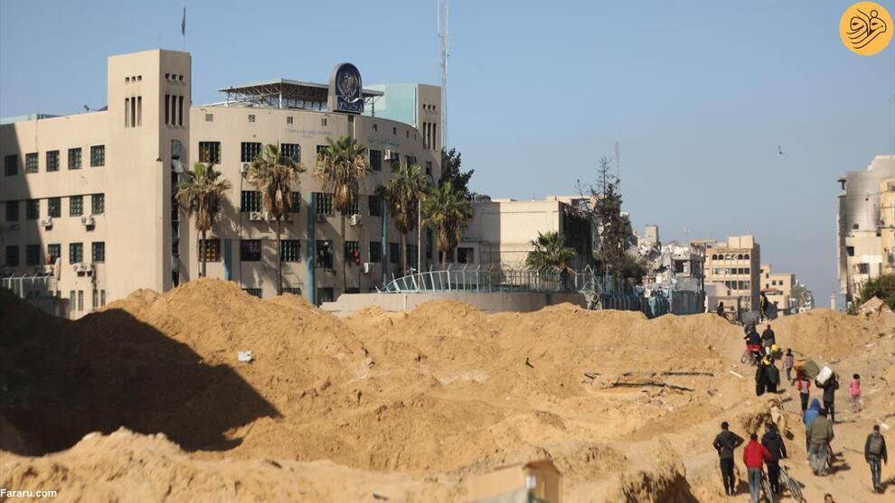 (تصاویر) ساختمان آنروا هم از حملات اسرائیل به غزه آسیب دید