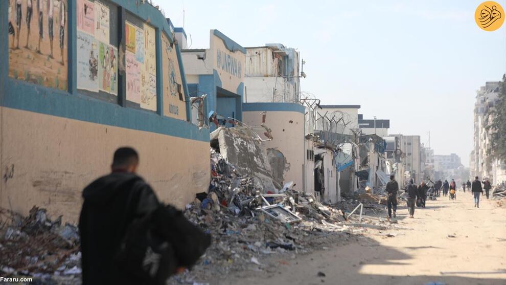 (تصاویر) ساختمان آنروا هم از حملات اسرائیل به غزه آسیب دید