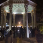 ببینید | حال و هوای حافظیه شیراز در لحظه تحویل سال