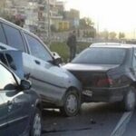 ببینید | تصادف زنجیره‌ای در اتوبان قم – تهران؛ ترافیک شدید در آزادراه