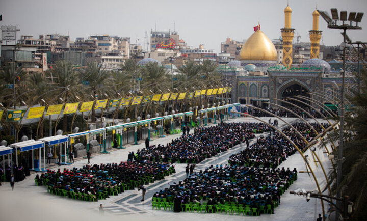 جشن فارغ التحصیلی دختران دانشجوی عراقی در عتبه مقدس حسینی(ع)