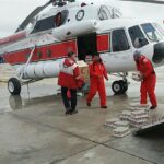 ببینید | امدادرسانی هوایی به سیل‌زدگان شهرستان قصرقند