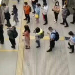 ببینید | نظم جالب مردم چین برای سوار شدن به مترو