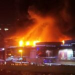 ببینید | فروریختن وحشتناک سقف تالار شهر کروکوس