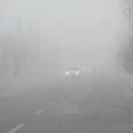 ببینید | مه شدید در بزرگراه‌های شمالی تهران