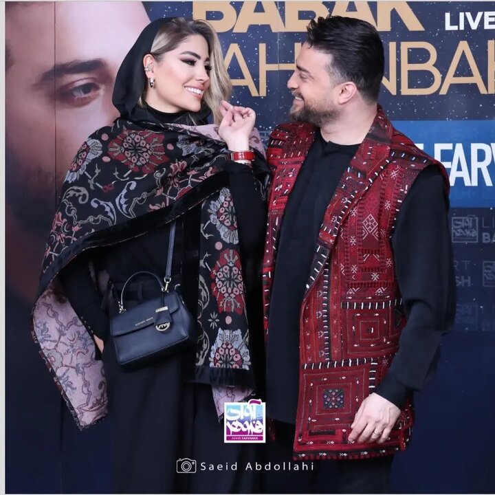 تصویر جدید بابک جهانبخش و همسرش
