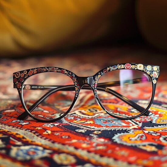 طراحی فریم عینک با الهام از نقش و نگار قالی ایرانی
