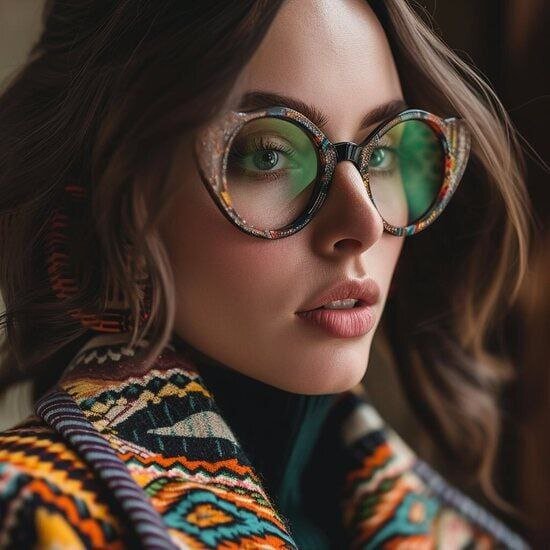 طراحی فریم عینک با الهام از نقش و نگار قالی ایرانی