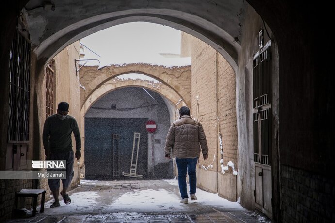 تصاویر | برف در شهر کویری؛ یزد سفیدپوش شد