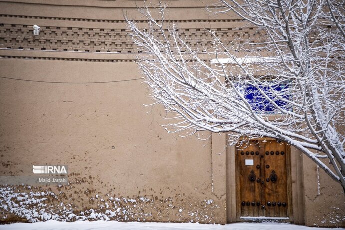 تصاویر | برف در شهر کویری؛ یزد سفیدپوش شد